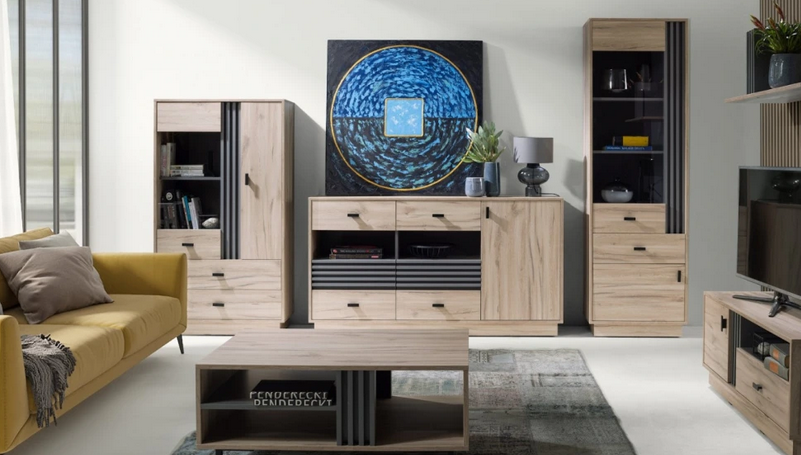 Allmo Komoda AL18 dub/antracit