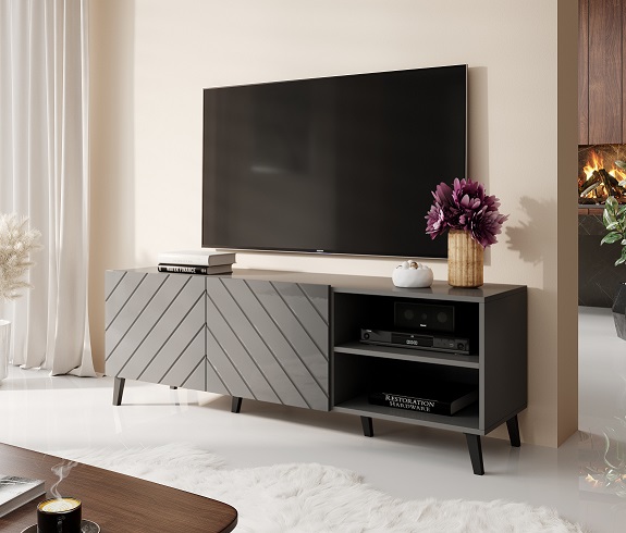 Abeto Tv stolík 150 sivý