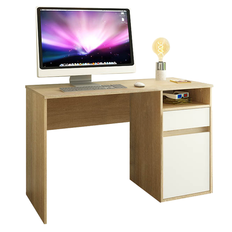 Pc stolík Bili new dub sonoma/biela